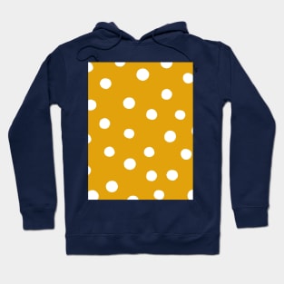 Random dots - yellow ochre Hoodie